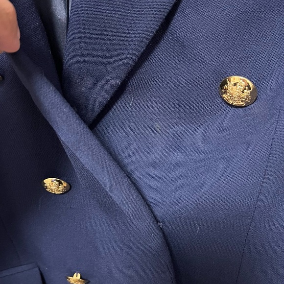 Ralph Lauren Dark Blue Blazer with Gold Accents - Picture 5 of 9